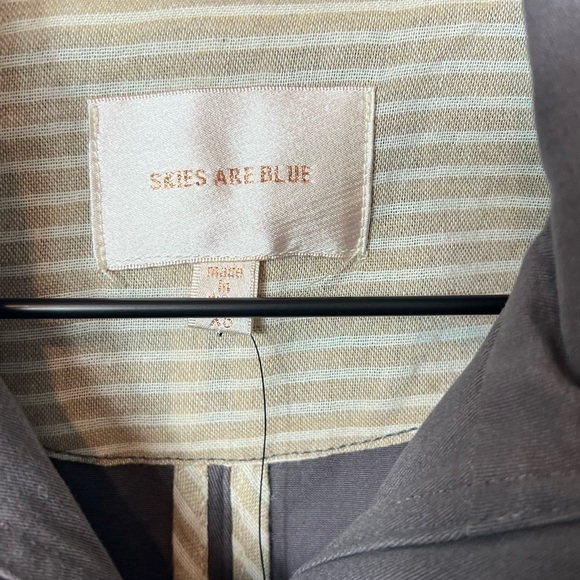 Skies Are Blue Grey XS Zip Up Jacket With Pockets Brand New - Picture 5 of 7